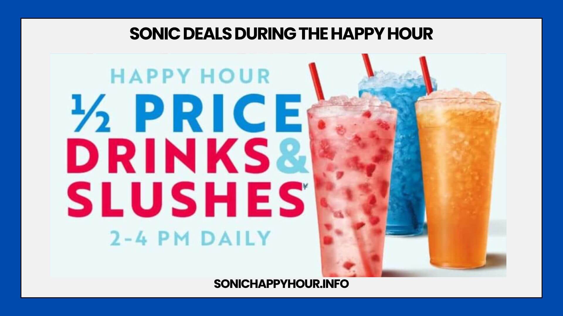 Sonic Deals During the Happy Hour